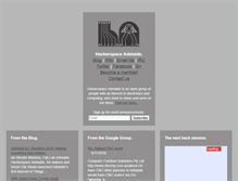 Tablet Screenshot of hackerspace-adelaide.org.au